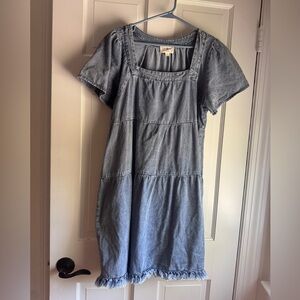 Umgee Light Jean Mini Dress